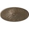 Ekena Millwork Madrid Ceiling Medallion, Hand-Painted Warm Silver, 24 3/4"W x 12 1/2"H x 1 3/4"P CM24X12MAWSS - alternate 1